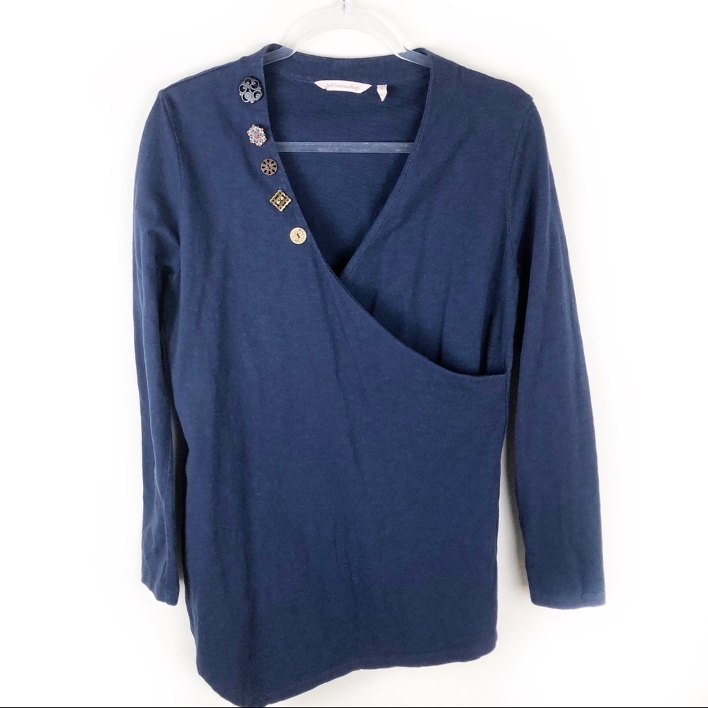 Soft Surroundings - Hayden Faux Wrap blouse size: S
